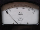 Vtg Triplett AC Volts Model 430 C Gauge Panel Meter 0-50 w/Box Made USA