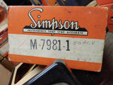 Vtg Triplett AC Volts Model 430 C Gauge Panel Meter 0-50 w/Box Made USA