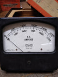 Vtg Triplett DC  Amperes Model 420 Panel Meter Gauge 0-3000 0-1500 Box Made USA