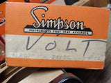 Vtg Simpson DC Volts 0-50 Panel Meter Gauge w/Box Made in USA