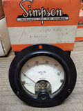 Vtg Weston DC Volts Model 301 Panel Meter Gauge 0-50 w/Box Made in USA
