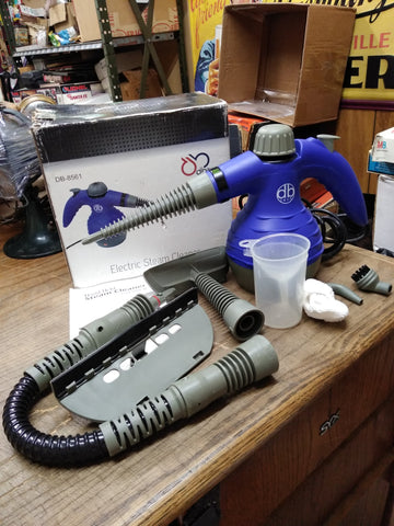 DB Tech Electric Model 8561 Handheld Steam Cleaner w/Attachments & Box Working!!
