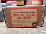 Vtg Accurate Instrument Model 101 AC Expanded Scale Voltmeter USA Original Box!