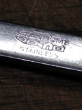 Vtg 2 Piece Lot MCM Stanhome Stainless Steel Meat Fork and Slotted Spoon Nice!