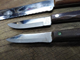 Vtg 3 Pc Kitchen Knife Lot Ekco Viscount RS Japan Imperial Veri Sharp Stainless!