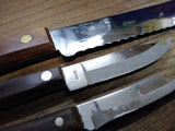 Vtg 3 Pc Kitchen Knife Lot Ekco Viscount RS Japan Imperial Veri Sharp Stainless!
