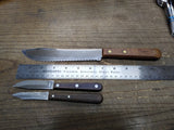 Vtg 3 Pc Kitchen Knife Lot Ekco Viscount RS Japan Imperial Veri Sharp Stainless!