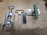 Vtg 3 Pc Kitchen Tool Lot Wine Bottle & Jar Lid Openers EB Italy Edlund Co Works