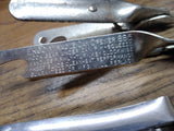 Vtg 6 Pc Kitchen Tool Lot Jar Can Bottle Openers Veggie Peeler Measuring Spoons