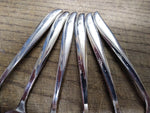 Vtg 7 Piece Fork Spoons Stainless Steel Oneida Community Twin Star Flatware Lot