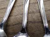 Vtg 7 Piece Fork Spoons Stainless Steel Oneida Community Twin Star Flatware Lot
