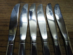 Vtg 6 Piece Dinner Knife Stainless Steel Oneida Community Twin Star Flatware Lot