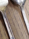 Vtg 6 Pc Tudor Plate Oneida Queen Bess Serving Spoon Cake Pie Fork Knife Lot