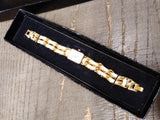 Vtg Women's Joan Rivers Classic Gold Tone Quartz Watch 7.25" Working w/Box Nice!