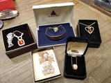 Vtg NOS 5 Pc Jewelry Necklace Bracelet Lot Rhinestones JB Rigant Avon Very Nice!