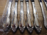 Vtg 11Pc Oneida Comm Stainless Chatelaine Solid & Hollow Handle Dinner Knife Lot