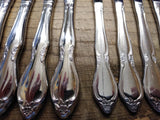 Vtg 11Pc Oneida Comm Stainless Chatelaine Solid & Hollow Handle Dinner Knife Lot