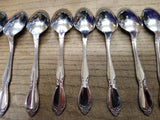 Vtg 15Pc Oneida Community Stainless Chatelaine Oval & Serving Spoon Flatware Lot