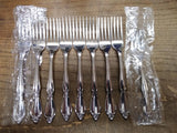 Vtg 9 Pc Oneida Community Stainless Chatelaine Dinner & Salad Fork Flatware Lot
