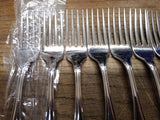 Vtg 9 Pc Oneida Community Stainless Chatelaine Dinner & Salad Fork Flatware Lot