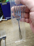 Vtg 9 Pc Oneida Community Stainless Chatelaine Dinner & Salad Fork Flatware Lot