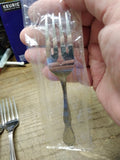Vtg 9 Pc Oneida Community Stainless Chatelaine Dinner & Salad Fork Flatware Lot