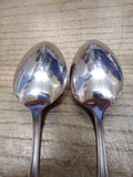 Vtg MCM 2 Pc Allegheny Metal Streamline Royal Stainless Serving Spoon Lot