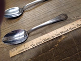 Vtg MCM 2 Pc Allegheny Metal Streamline Royal Stainless Serving Spoon Lot