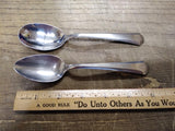 Vtg MCM 9 Pc Allegheny Metal Streamline Royal Stainless Oval Spoon Flatware Lot