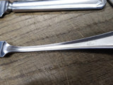 Vtg MCM 7 Pc Allegheny Metal Royal Stainless Dinner & Butter Knife Flatware Lot