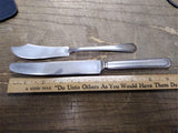 Vtg MCM 7 Pc Allegheny Metal Royal Stainless Dinner & Butter Knife Flatware Lot