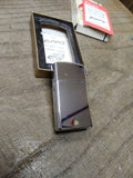 Vtg 1967 Zippo Slim Jet Avion Corp Polished Chrome Cigarette Lighter Papers Box!
