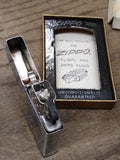 Vtg 1967 Zippo Slim Jet Avion Corp Polished Chrome Cigarette Lighter Papers Box!