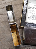 Vtg 1967 Zippo Slim Jet Avion Corp Polished Chrome Cigarette Lighter Papers Box!