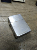 Vtg 1940's 3 Barrel Zippo Cigarette Lighter Patent #2032695 Brushed Chrome USA