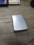 Vtg 1940's 3 Barrel Zippo Cigarette Lighter Patent #2032695 Brushed Chrome USA