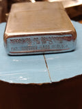 Vtg 1940's 3 Barrel Zippo Cigarette Lighter Patent #2032695 Brushed Chrome USA