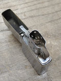Vtg 1940's 3 Barrel Zippo Cigarette Lighter Patent #2032695 Brushed Chrome USA