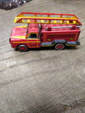 Vtg Vomag Fire Engine 13 ZZ Germany Christmas Ornament Tin Toy Fire Truck