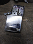 Vtg 2005 Zippo Lone Wolf Face Cigarette Lighter Chrome Working Nice Snap!
