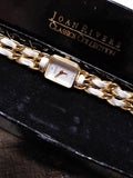 Vtg Women's Joan Rivers Classic Gold Tone Quartz Watch 7.25" Working w/Box Nice!