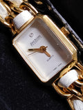 Vtg Women's Joan Rivers Classic Gold Tone Quartz Watch 7.25" Working w/Box Nice!