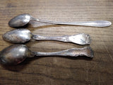 Vtg 5 Piece Silver Plated Fork Spoons Knife Lot Rogers National Community United