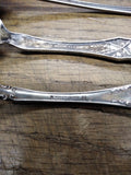 Vtg 5 Piece Silver Plated Fork Spoons Knife Lot Rogers National Community United