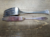 Vtg 5 Piece Silver Plated Fork Spoons Knife Lot Rogers National Community United