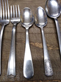 Vtg 13 Piece Assorted Flatware Lot Stainless Steel Forks Spoons Knives