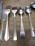 Vtg 13 Piece Assorted Flatware Lot Stainless Steel Forks Spoons Knives