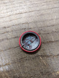 Vtg V Red White and Blue Button Pin Tin Metal War Victory Pinback WWII Good Cond