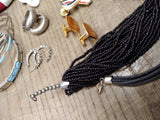 Vtg 23 Pc Estate Jewelry Lot w/Brooches Ring Necklace Cuff Links Buttons Pendant