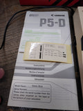 Vtg Canon P5-D Electronic Calculator Printer Instructions Working Original Box!